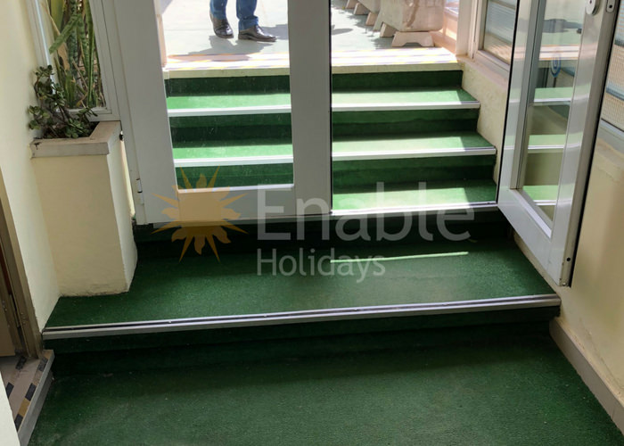 Cervantes Hotel Steps To Get To Rooftop Terrace